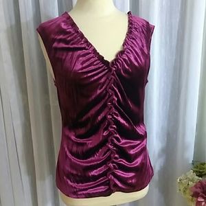 A p o s t r o p h e stretch size M velour top